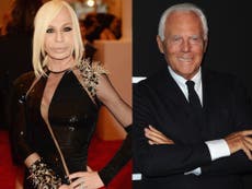 Donatella Versace hits out at 'rude and tasteless' Giorgio Armani