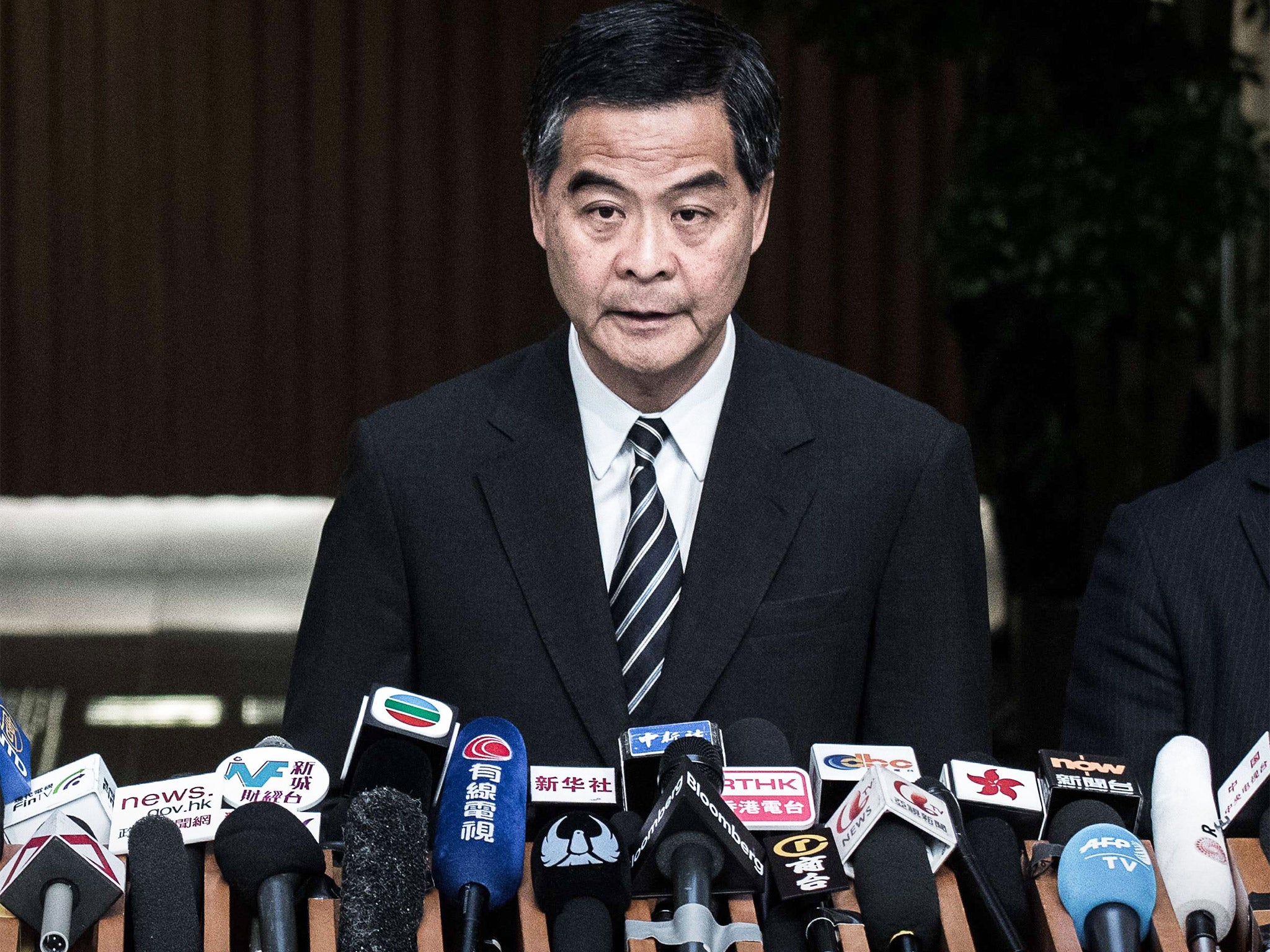 Hong Kong Chief Executive Leung Chun-ying