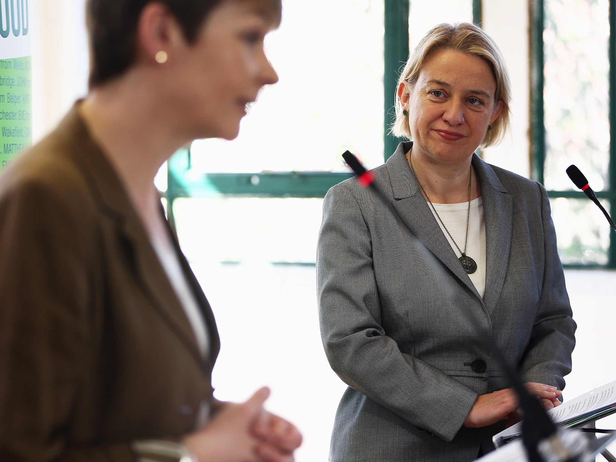 Green Party's Brighton & Hove MP Caroline Lucas, and leader Natalie Bennett