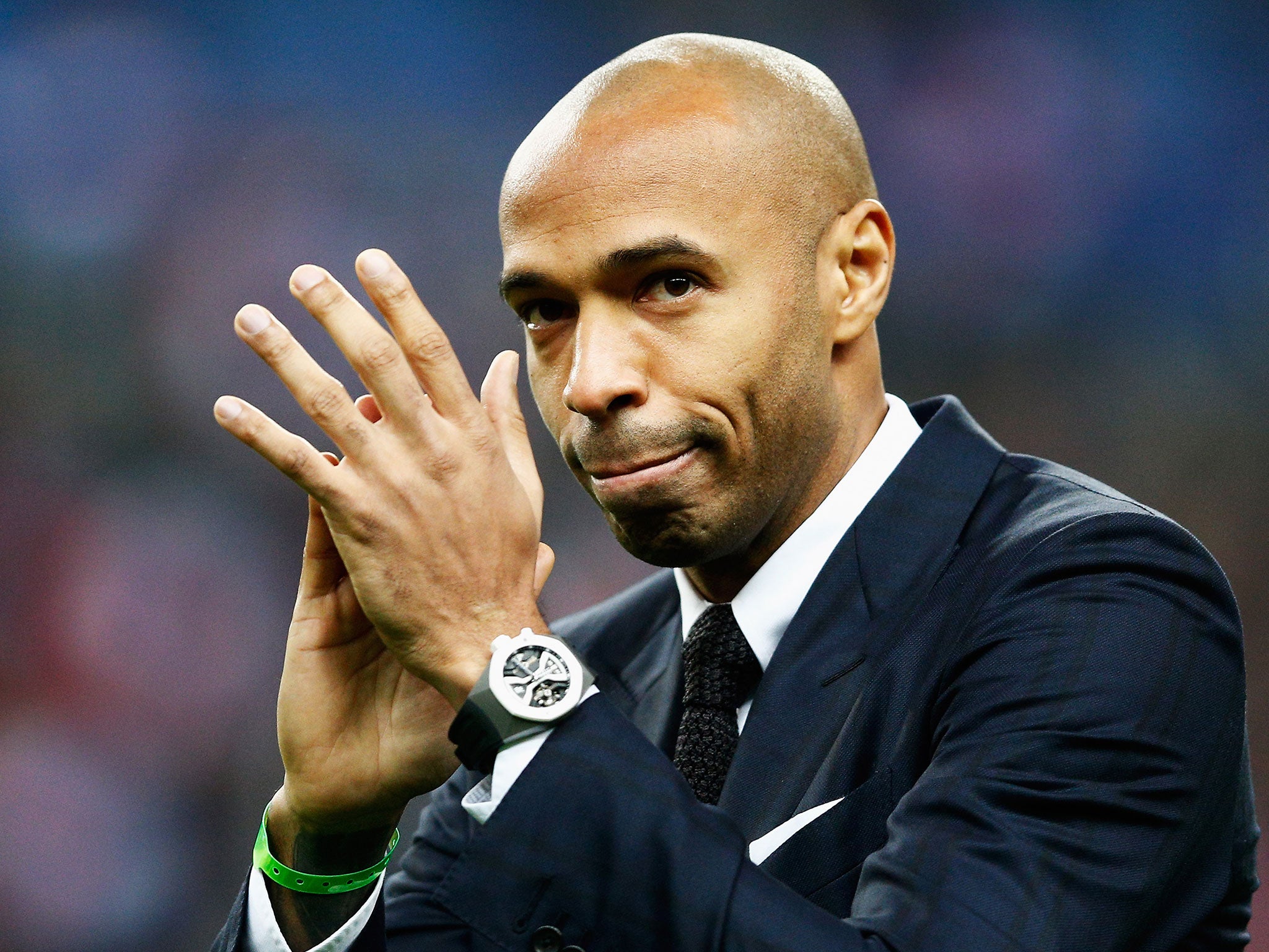 Thierry Henry was less than impressed with Javier Hernandez's celebration