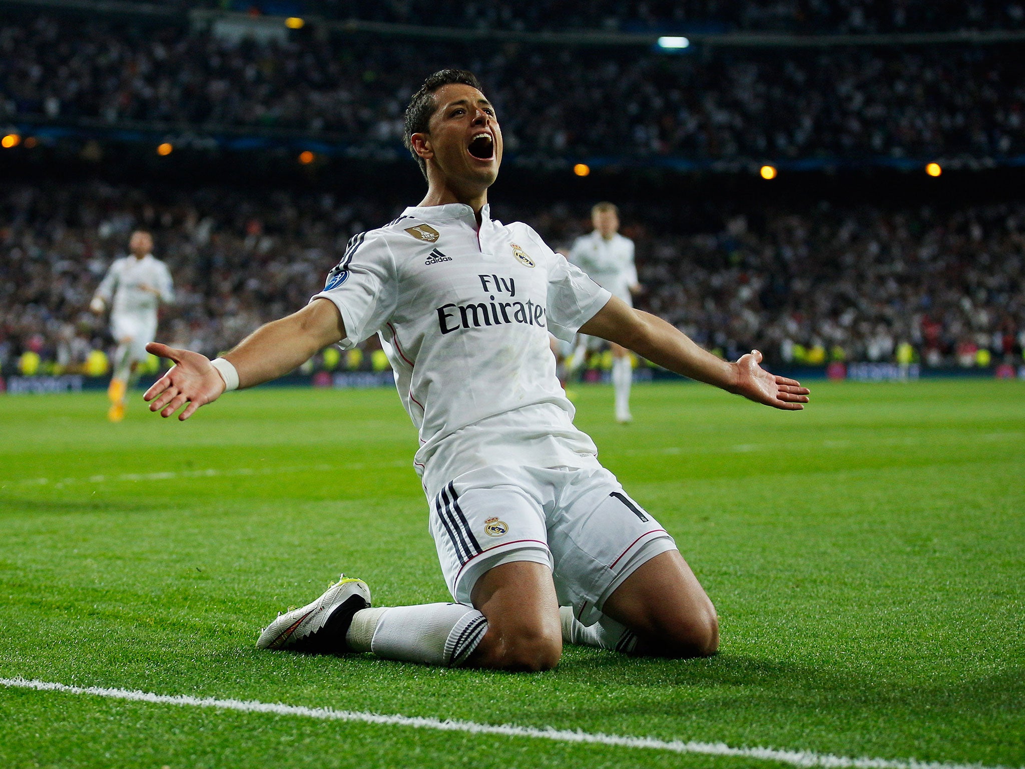 Javier Hernandez was on loan at Real Madrid last season