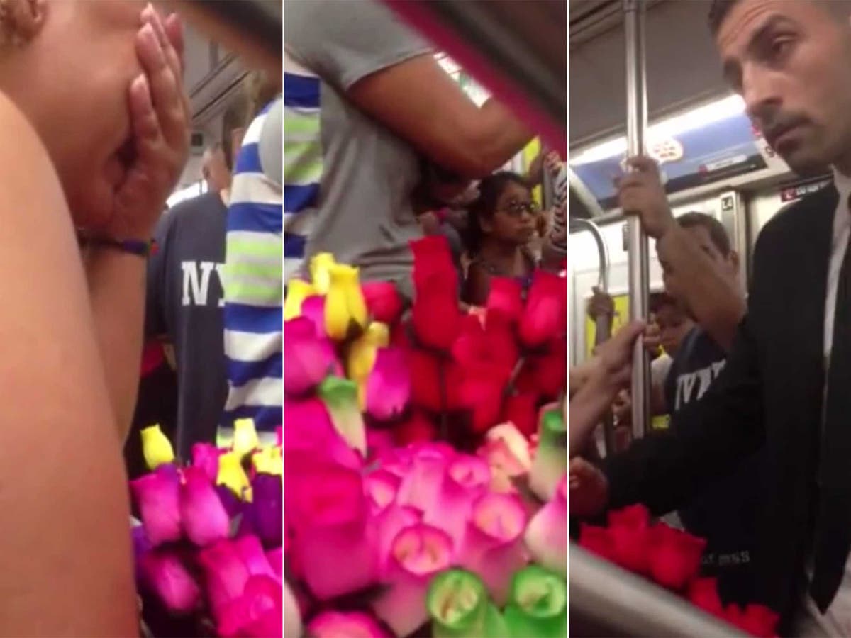 Video Mystery man reduces flower seller to tears after buying her