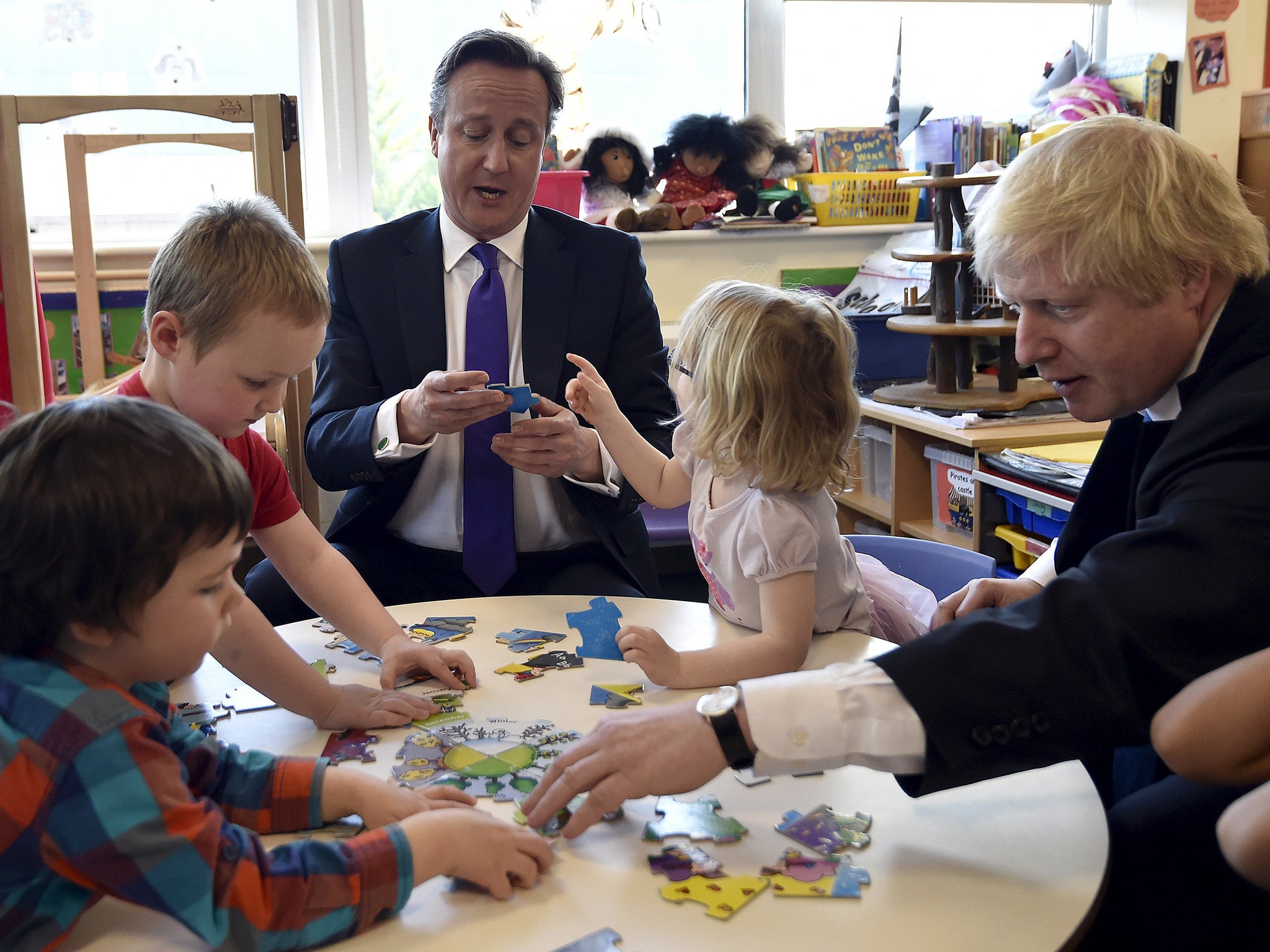 Prime Minister David Cameron and London Mayor Boris Johnson.