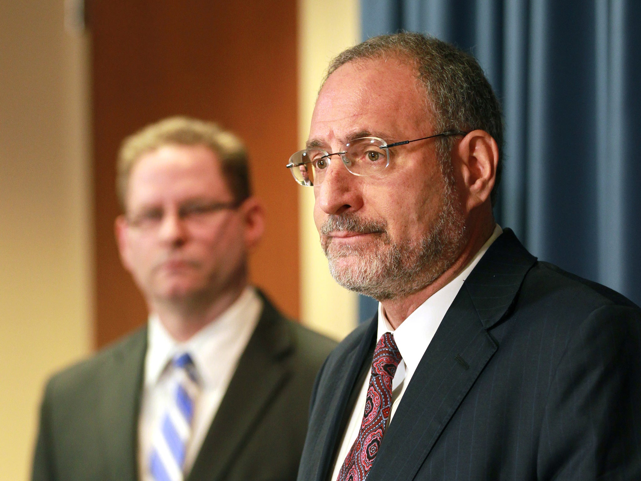 Andy Luger, US Attorney for Minnesota, briefed the press