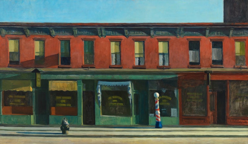 Edward Hopper's painting 'Early Sunday Morning' will feature in the inaugural exhibition