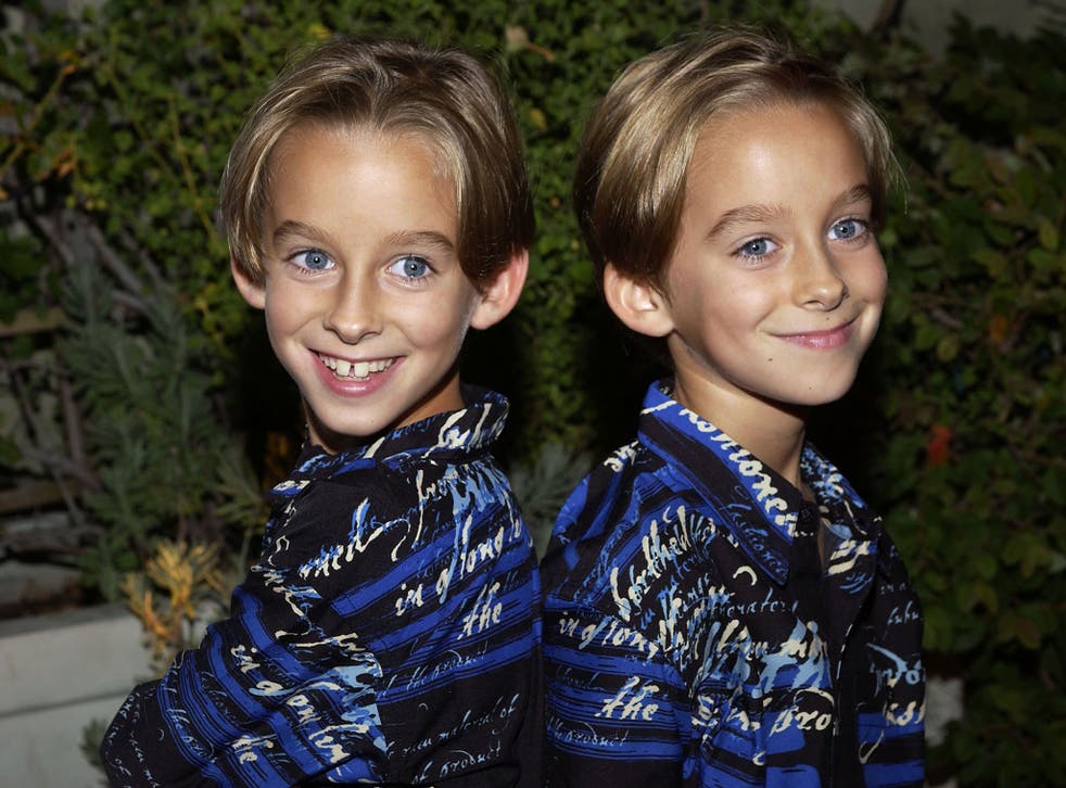 Sawyer Sweeten (L) pictured in 2004, has died aged 19