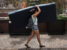 Woman who carried mattress around Columbia University makes sex video for new art project