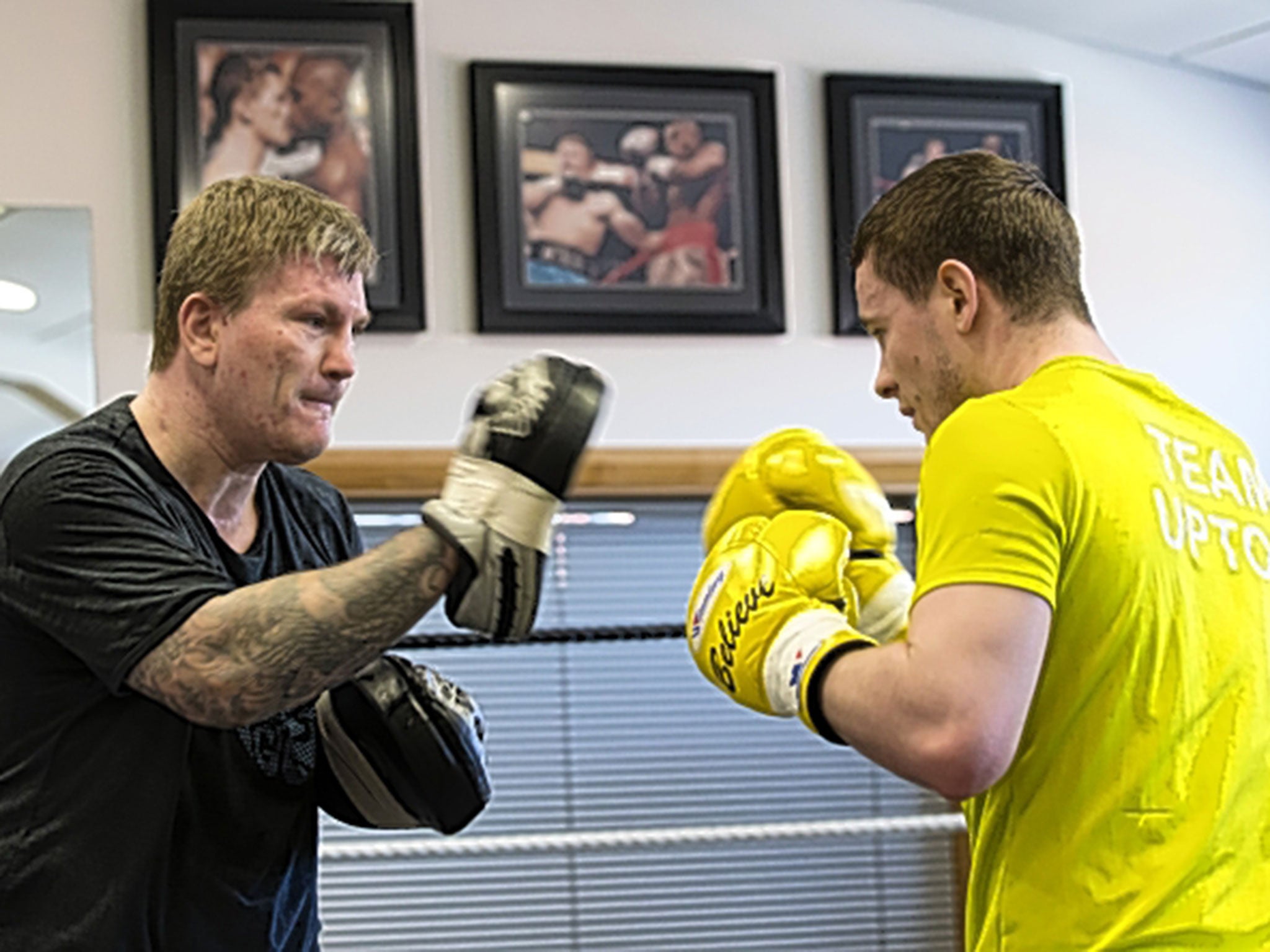 Ricky Hatton still spars in his gym, but a heavy defeat in 2012 put paid to any thoughts of a further comeback