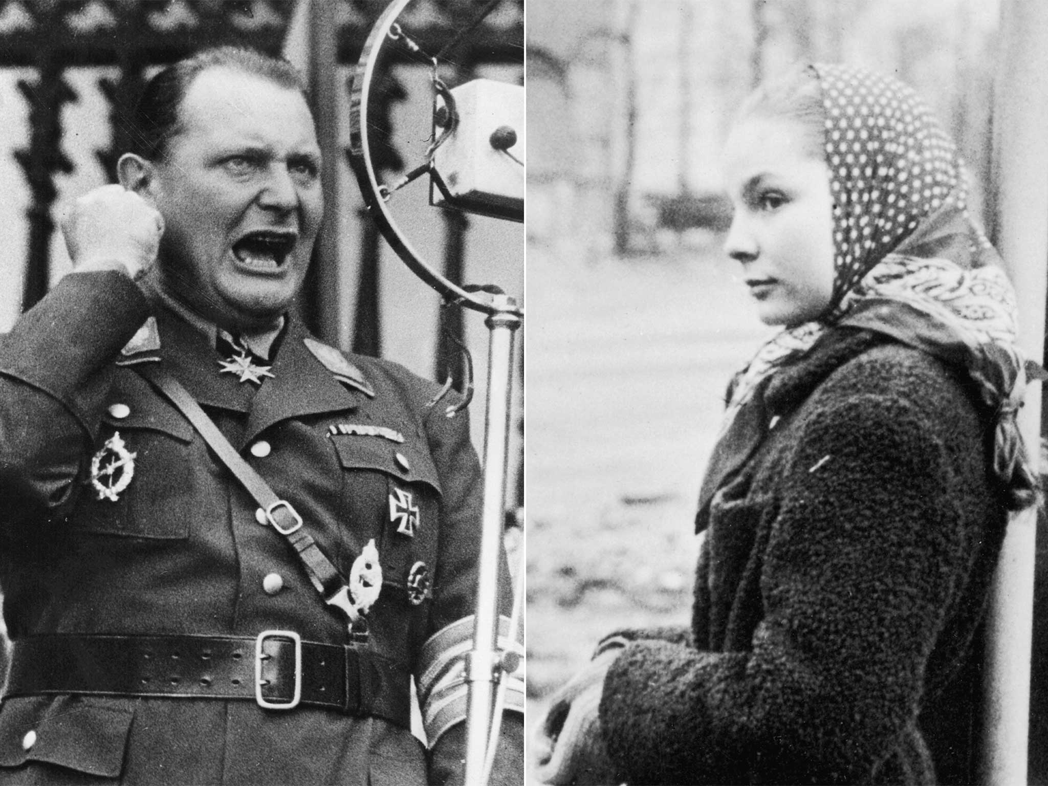Hermann Goering and his daughter Edda, pictured in 1950