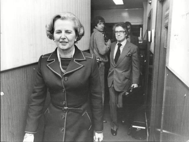 Margaret Thatcher, with her director of publicity Sir Gordon Reece, who helped her and the Tory Party to victory  in 1979  