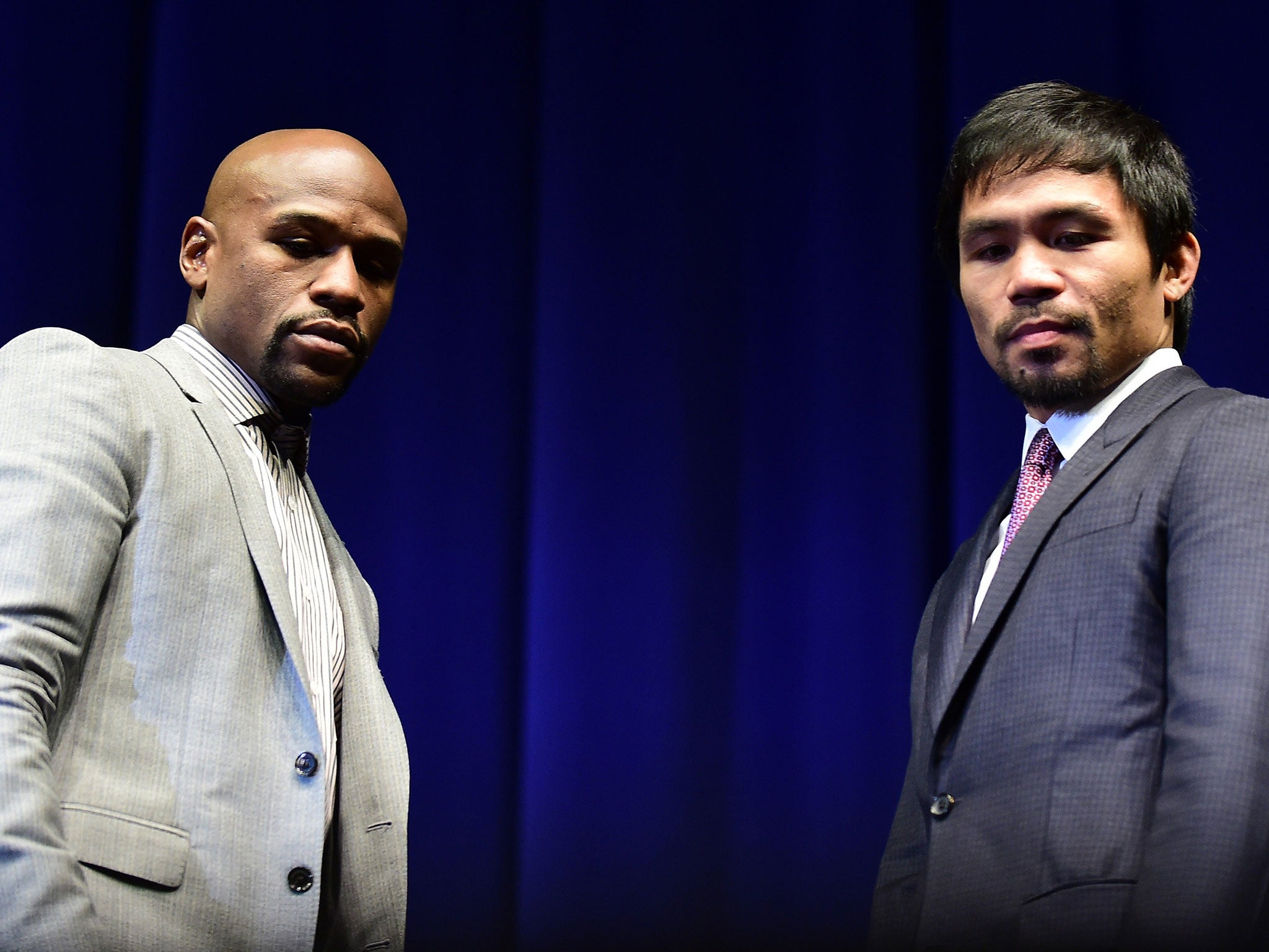 Floyd Mayweather faces Manny Pacquiao on 2 May