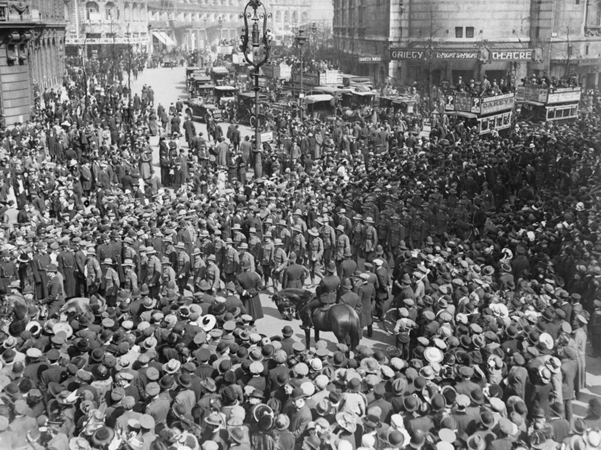 The first Anzac Day was held in 1916 when men of the Australian and New Zealand Army Corps marched through the city to remember their friends