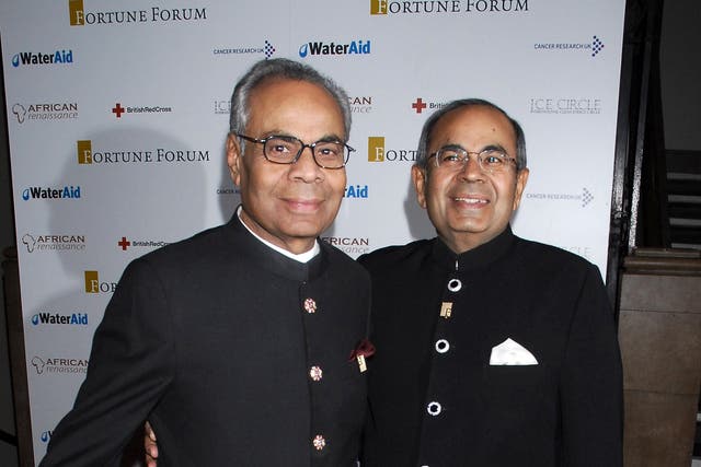 The Hinduja brothers are worth a combined total of £16.2bn, according to the Sunday Times Rich List