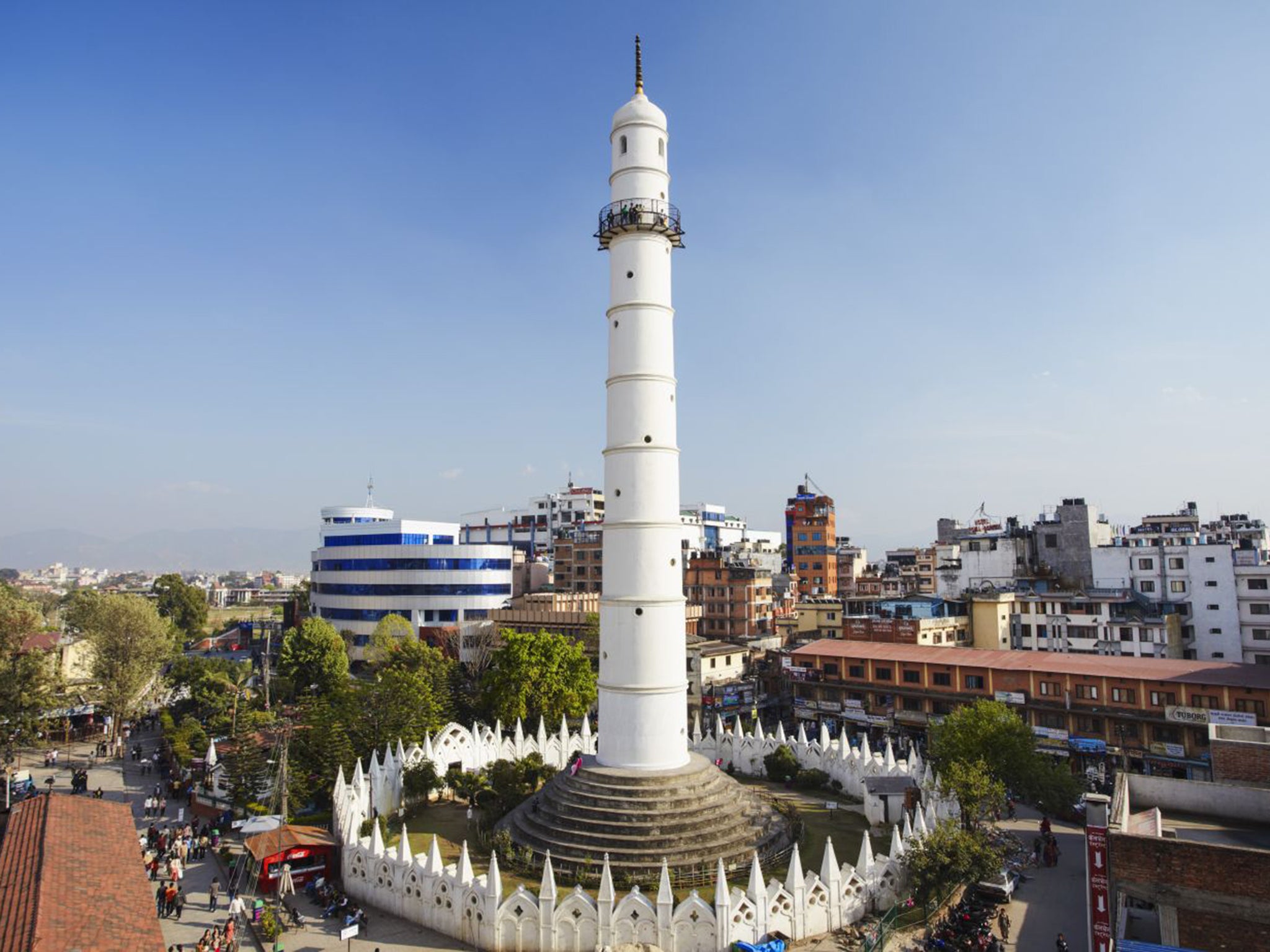 The Dharahara tower before the earthquake...