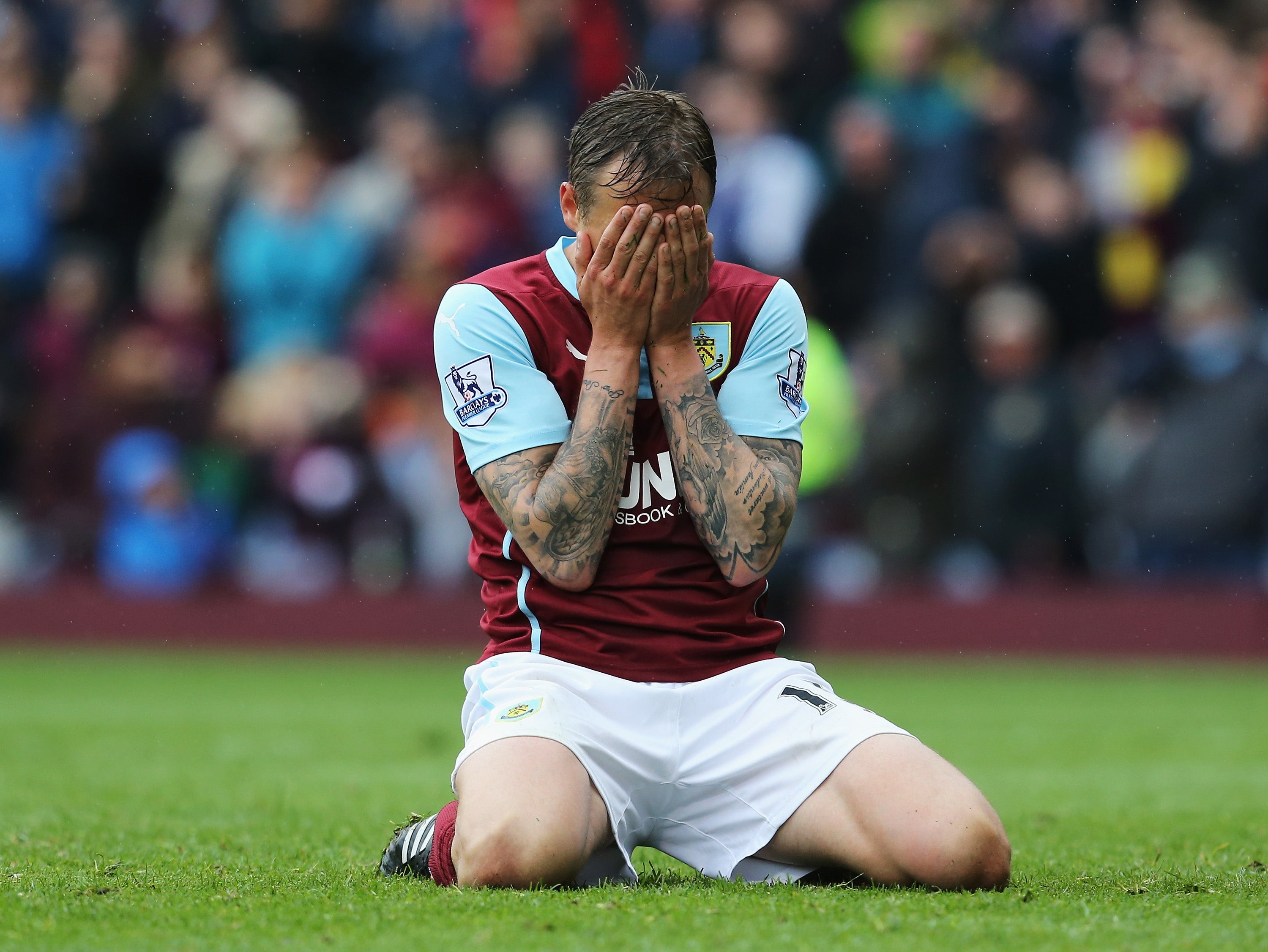 Matty Taylor missed a huge penalty for the Clarets