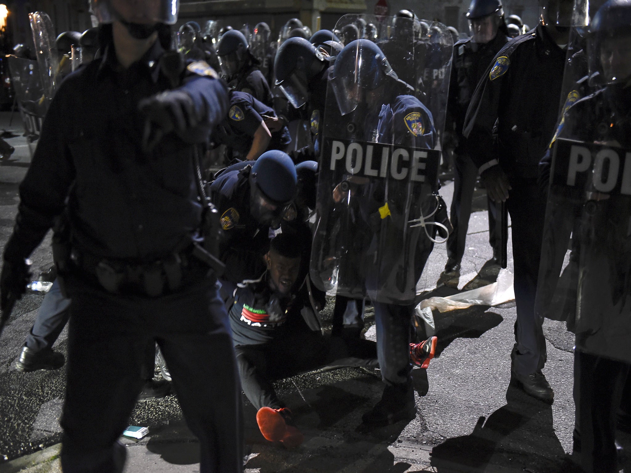 Protests in Baltimore over the death of Freddie Gray turned violent