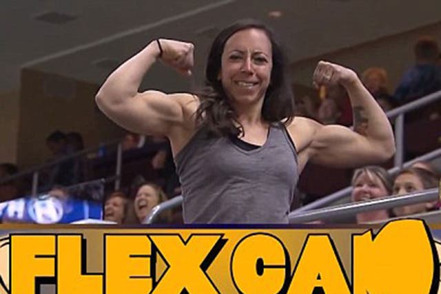 Woman gives everyone tickets to the gun show. 