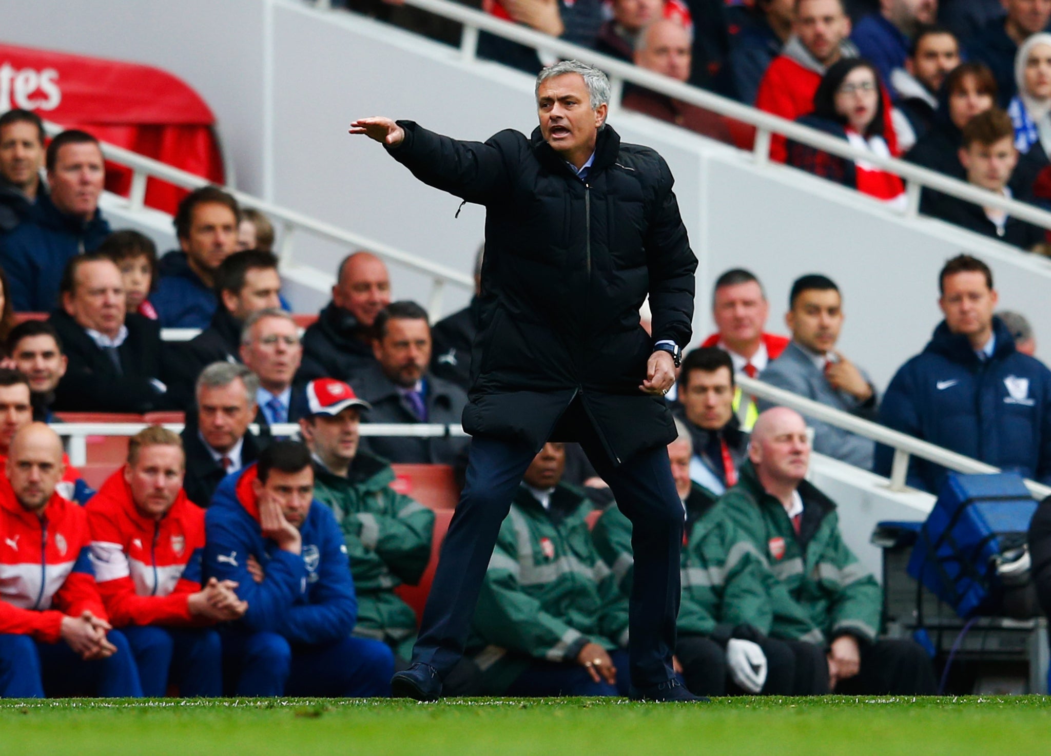 Jose Mourinho was vocal on the sidelines