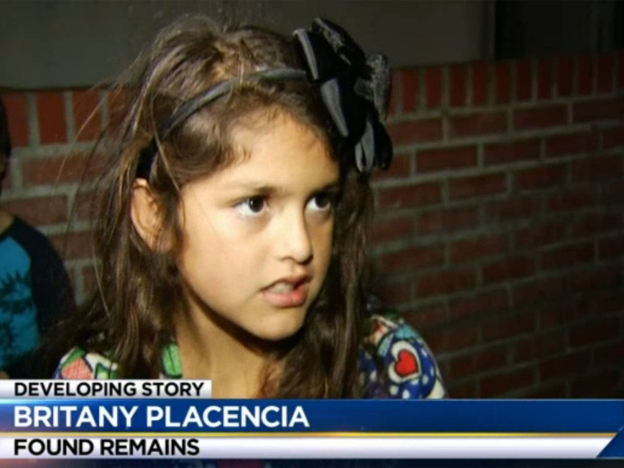 Britany Placencia is the nine-year-old girl who first discovered the baby's remains