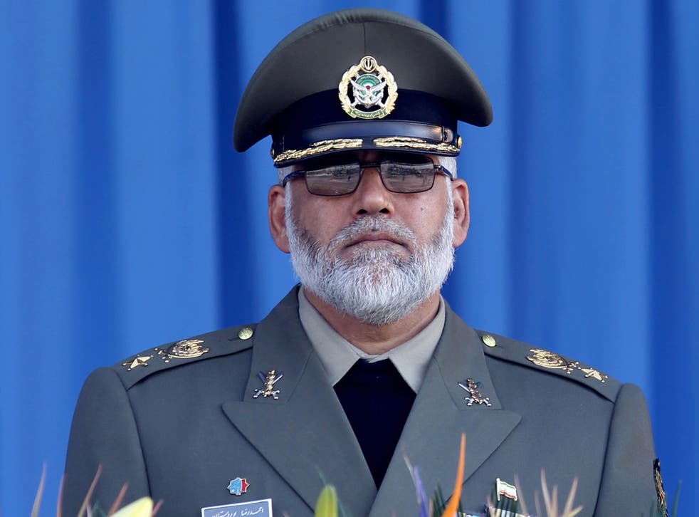 The commander of Iran's army ground forces, General Ahmad Reza Pourdastan