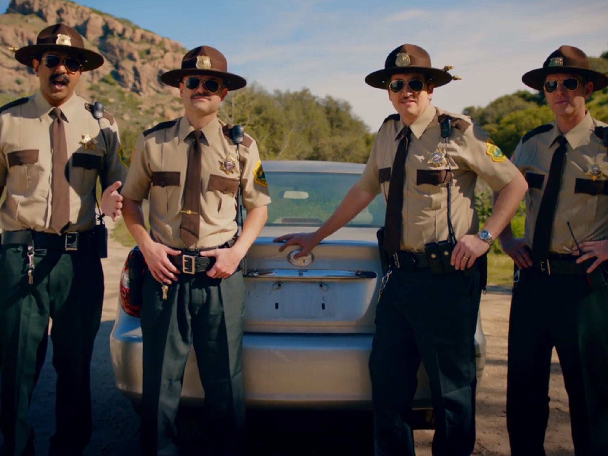 Still from Super Troopers 2 crowd funder video