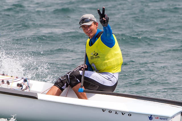 Giles Scott was an impressive winner of the Finn class gold medal at the opening 2015 regatta of the Sailing World Cup in Hyeres, France