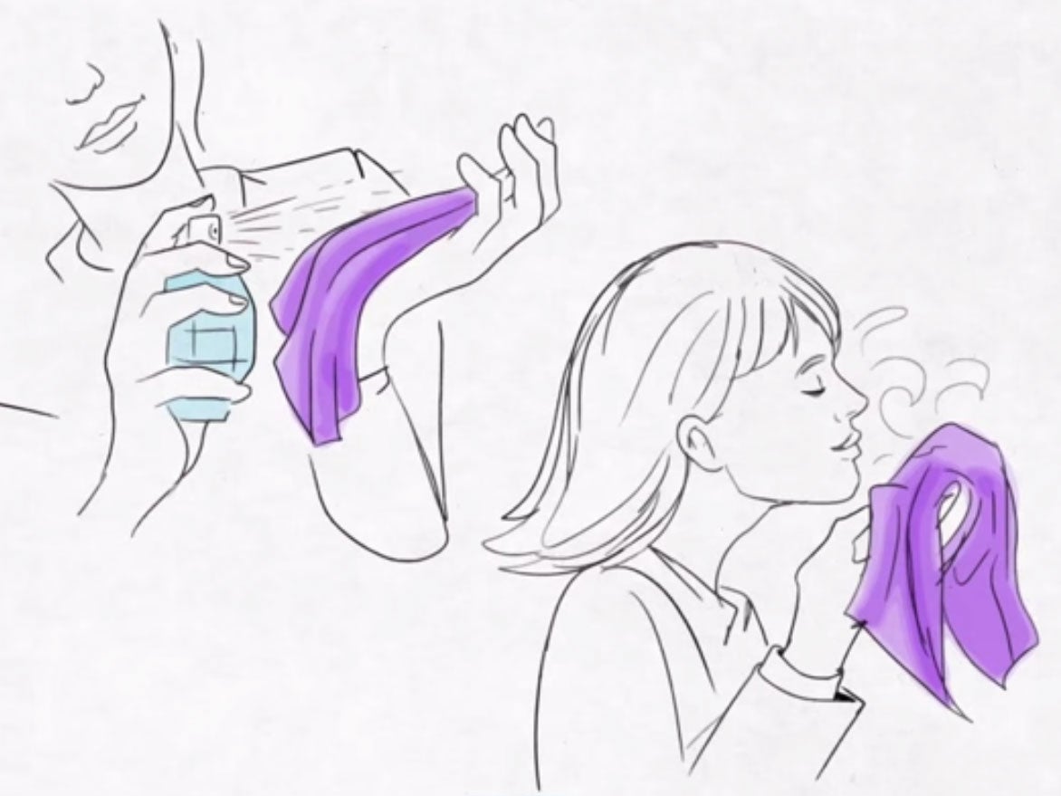 Kalain's video demonstrating how the perfume can bring comfort to those who need it