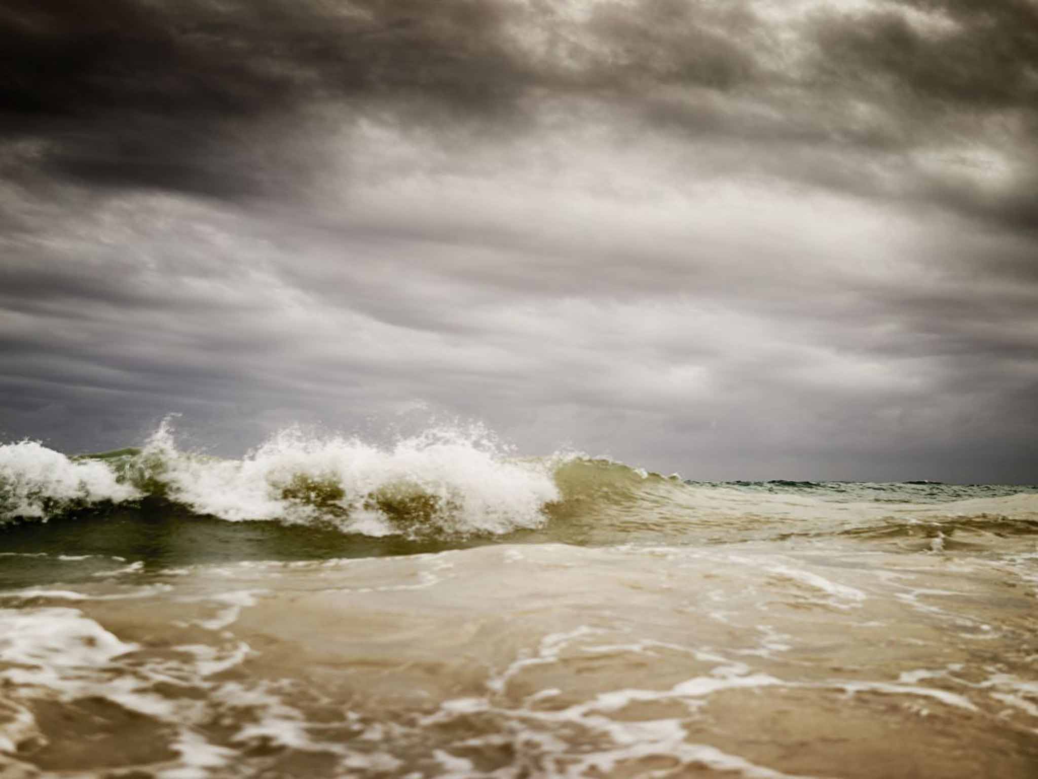 Strife on the ocean waves: a storm rages