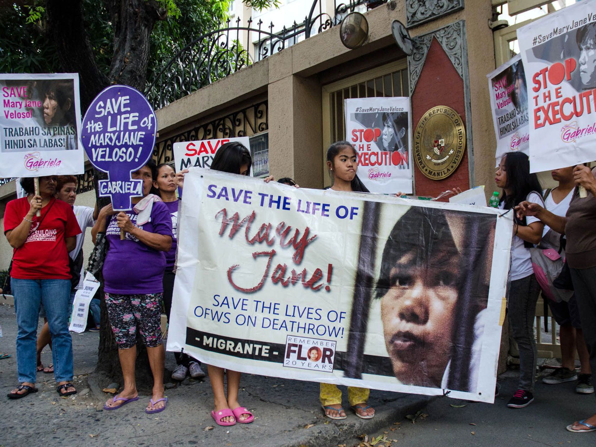 Migrante International stages a prayer vigil rally to save Mary Jane Veloso