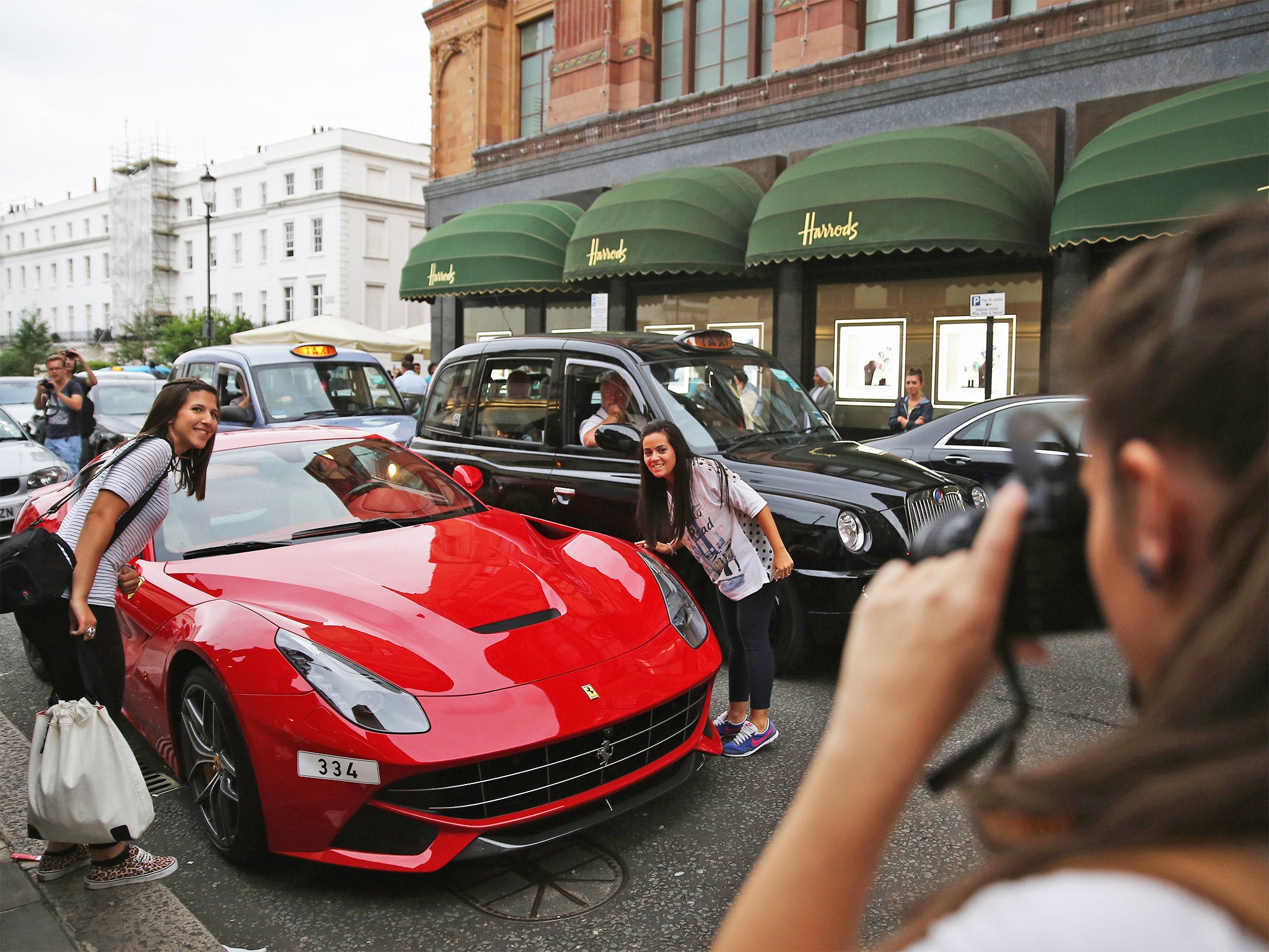 Tourists flock to see foreign supercars in Knightsbridge, but many Britons are less impressed