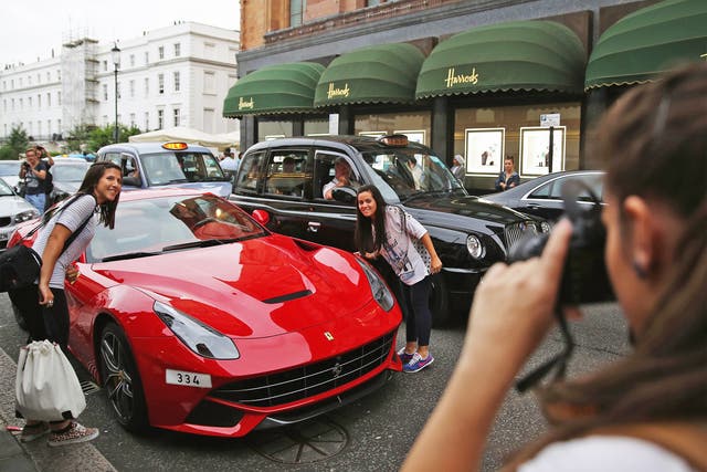 Tourists flock to see foreign supercars in Knightsbridge, but many Britons are less impressed