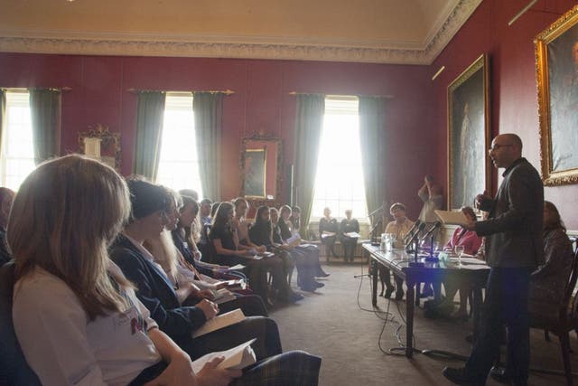 Novel future: Pushkin Prize-winners assemble at the Archers Hall in Edinburgh 