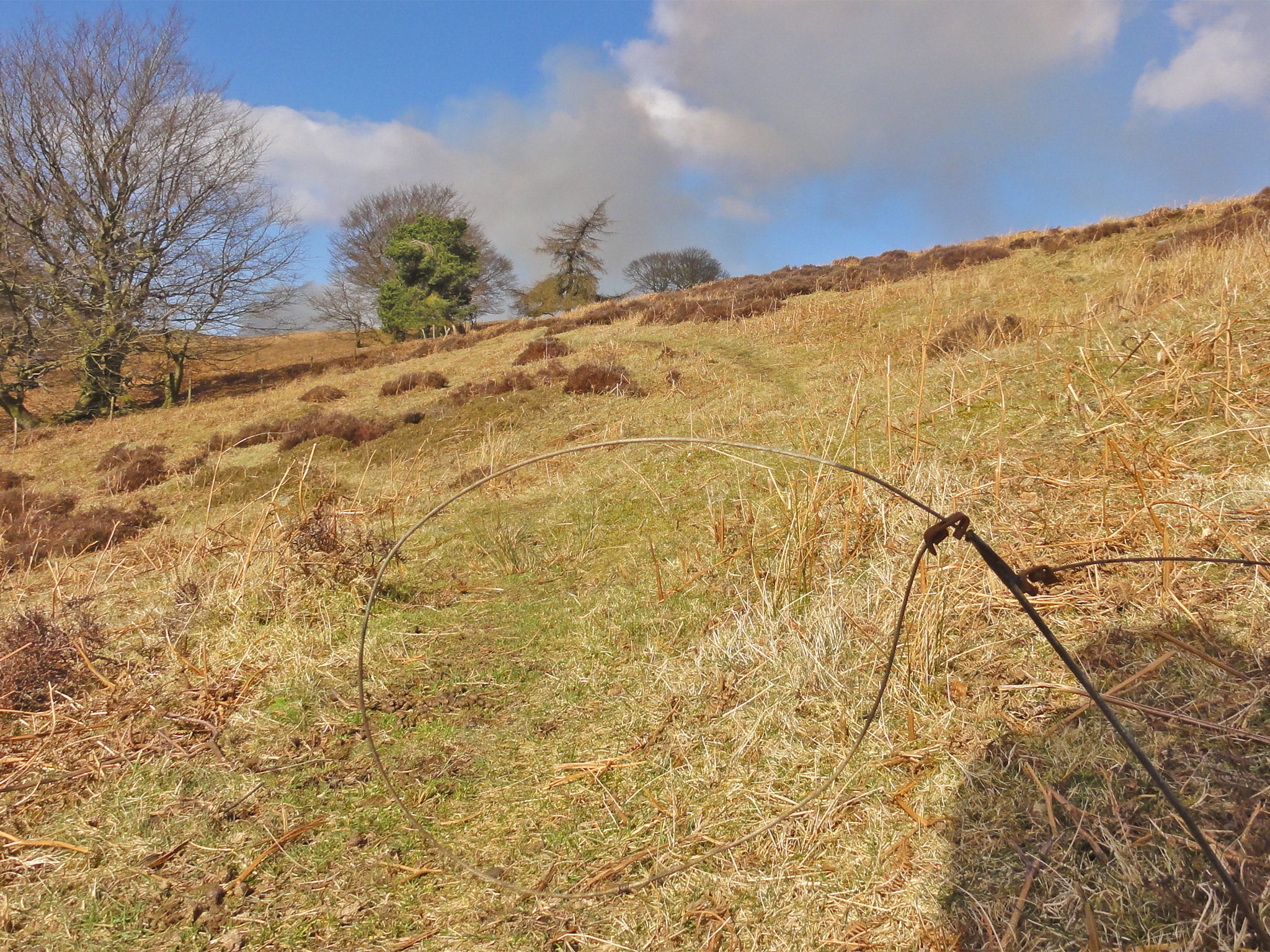 Bob Berzins is fighting to have snares such as this at Bole Hill removed