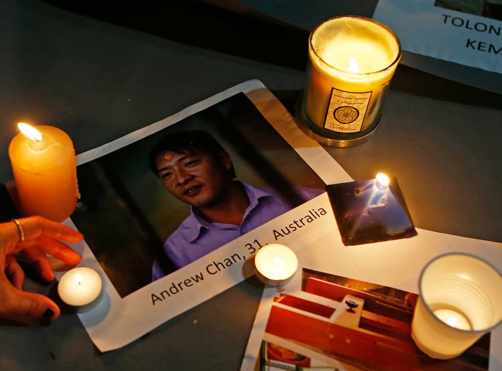 Andrew Chan was executed on Wednesday