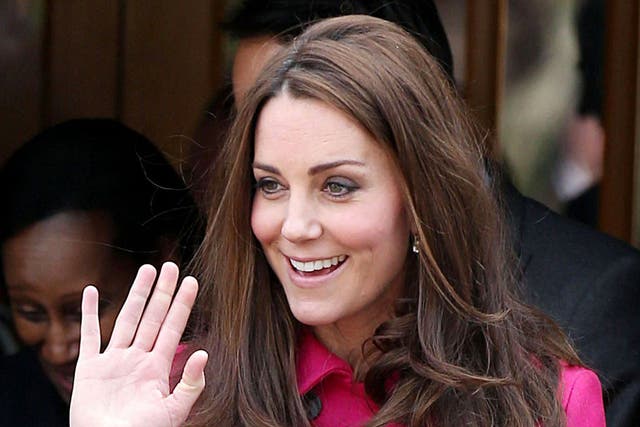 The Duchess of Cambridge pictured on her last public appearance, 27 March 2015