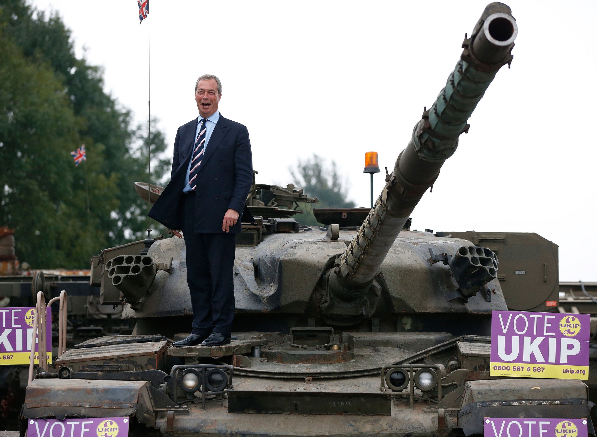 Nigel Farage reportedly considered hiring a tank for Ukip on polling day