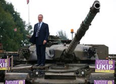 Farage 'considered hiring a tank on polling day'