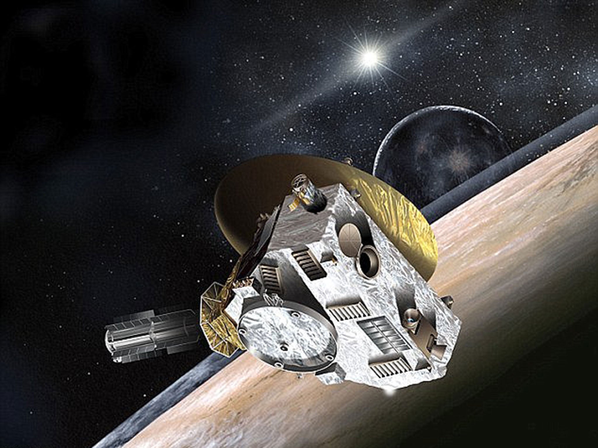 An artist's impression of Nasa's New Horizons probe