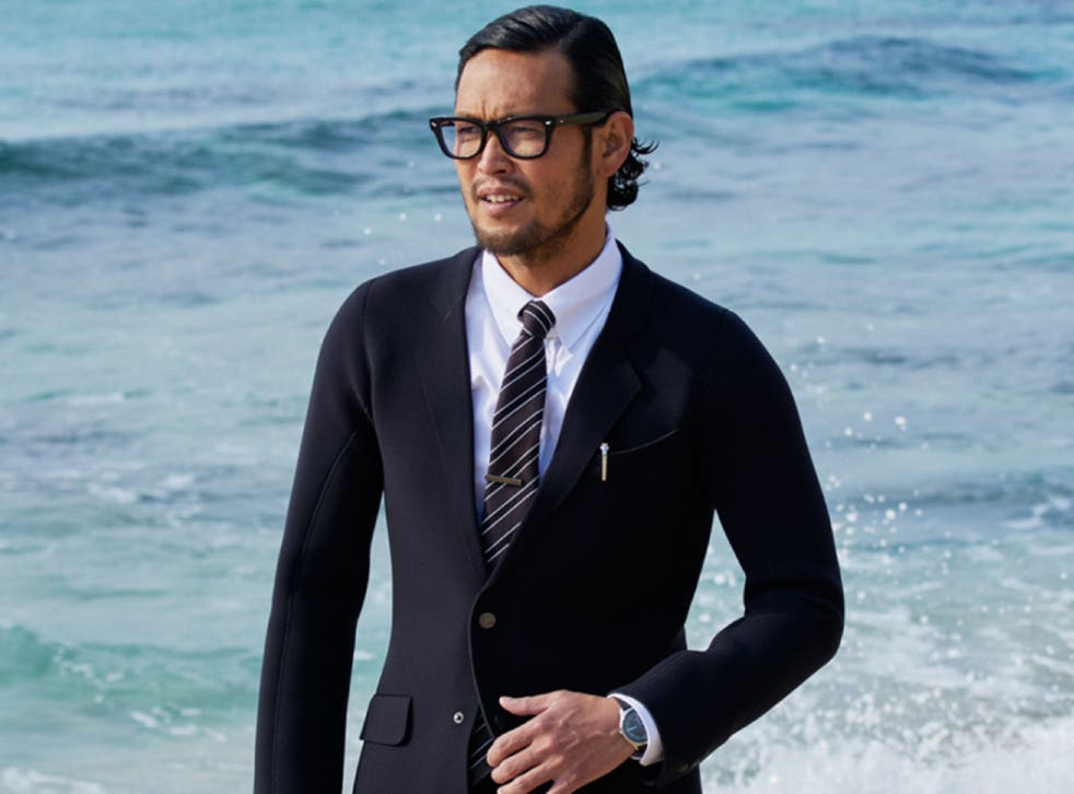 Quiksilver designs wetsuits that look like actual suits