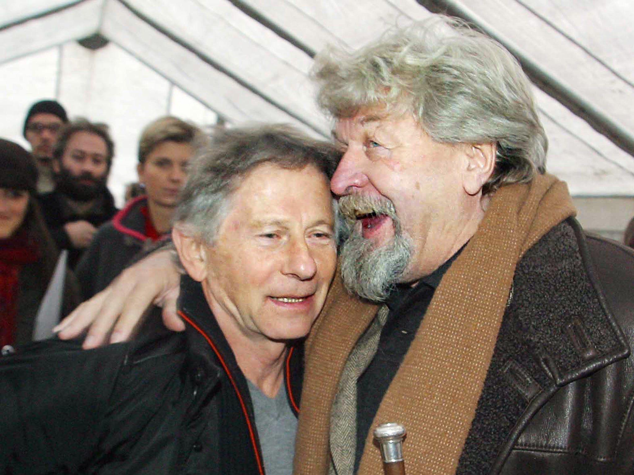 Ondricek, right, with Roman Polanski in 2004