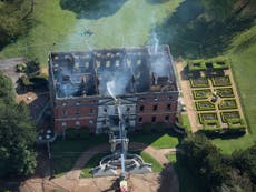 National Trust mansion now 'a shell' after devastating fire