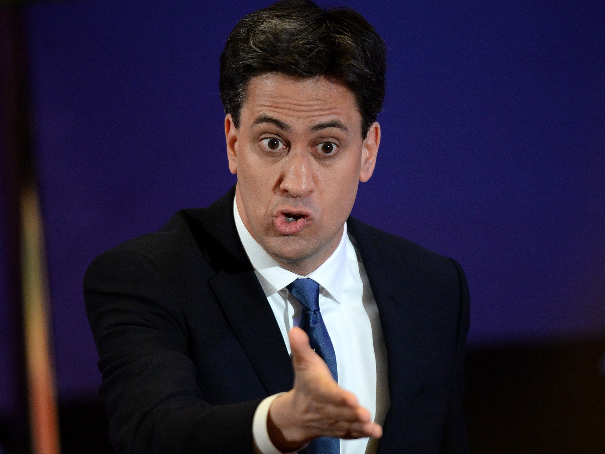 Labour leader Ed Miliband takes part in a special BBC Question Time programme