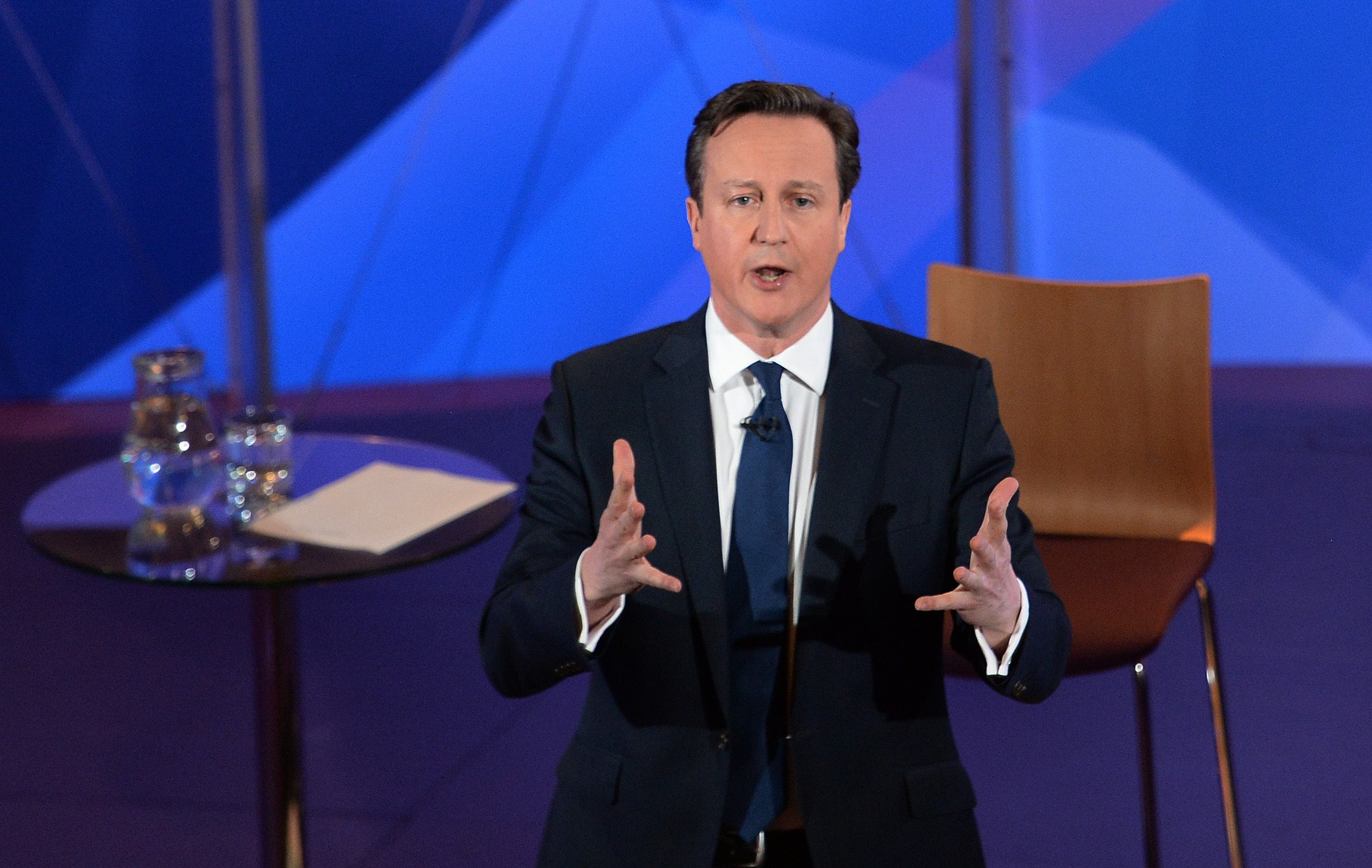David Cameron said holding a EU referendum was a 'red line' for him in any coalition negotiations