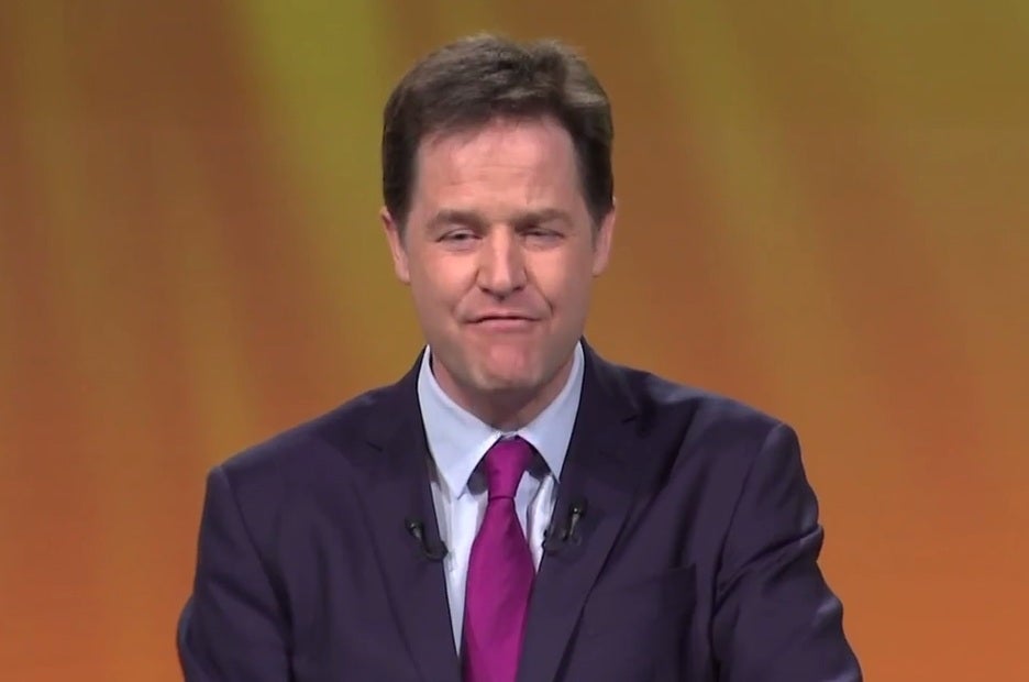Nick Clegg features in the video
