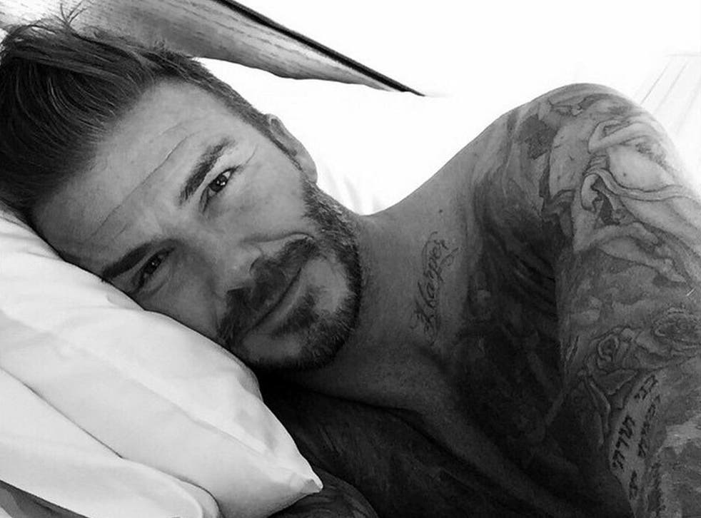 David Beckham posted his first Instagram picture on his 40th birthday