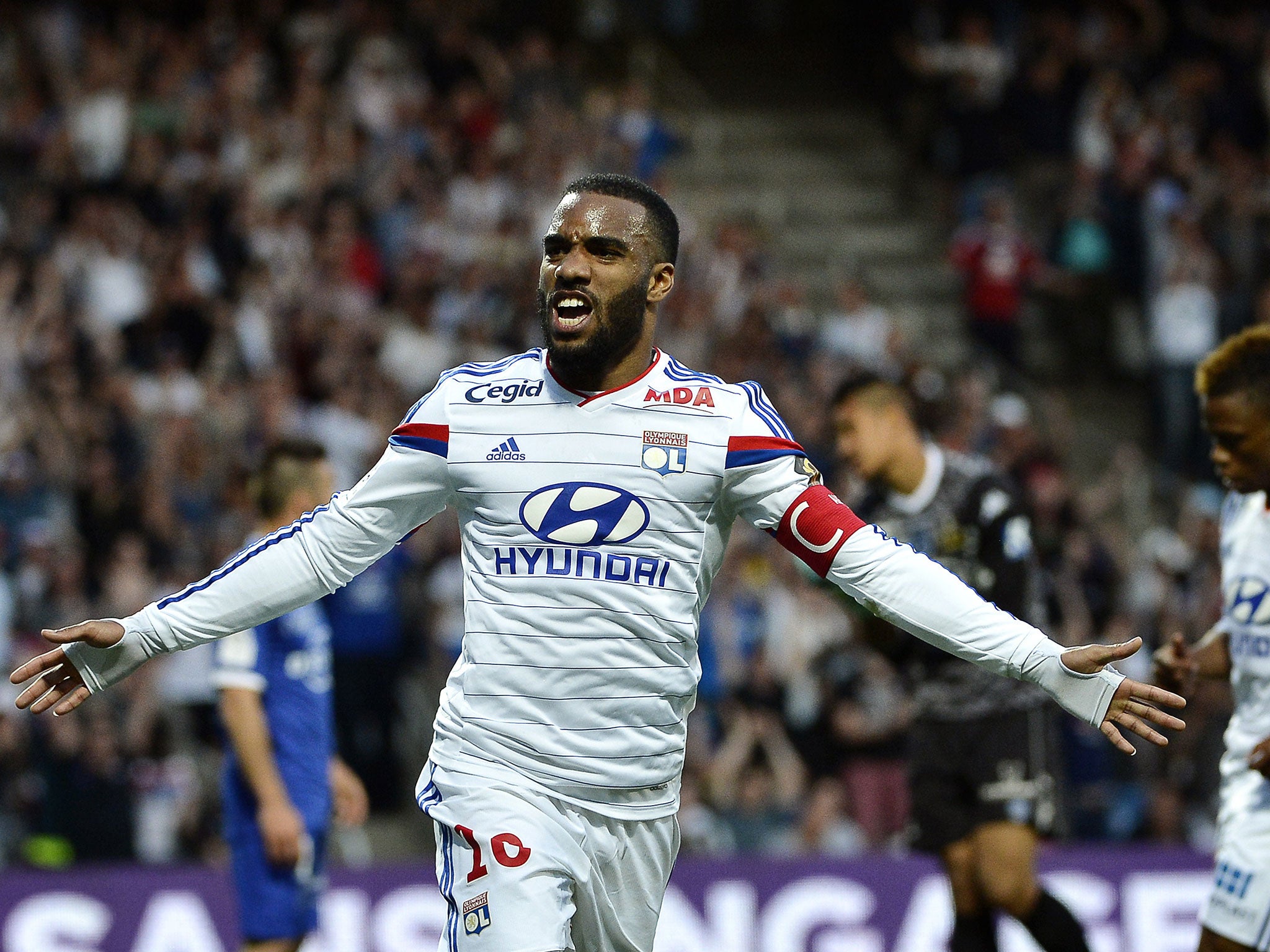 Lyon forward Alexandre Lacazette is a transfer target of Chelsea's