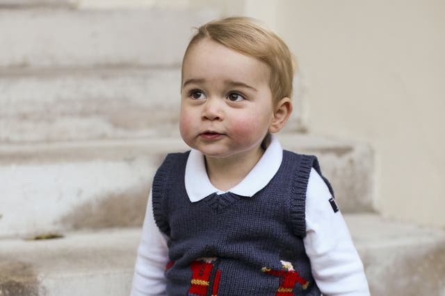 Prince George photographed for his official Christmas picture