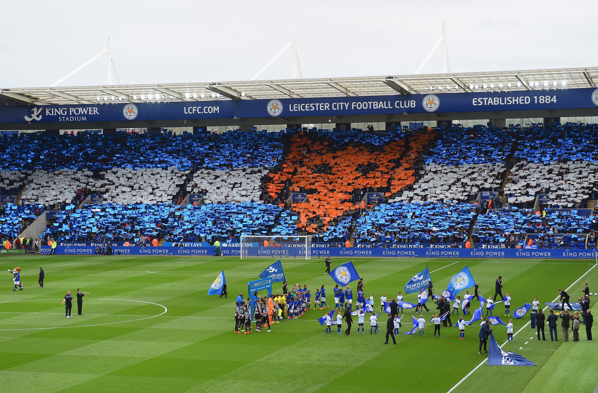 The mood in the King Power Stadium was buoyant