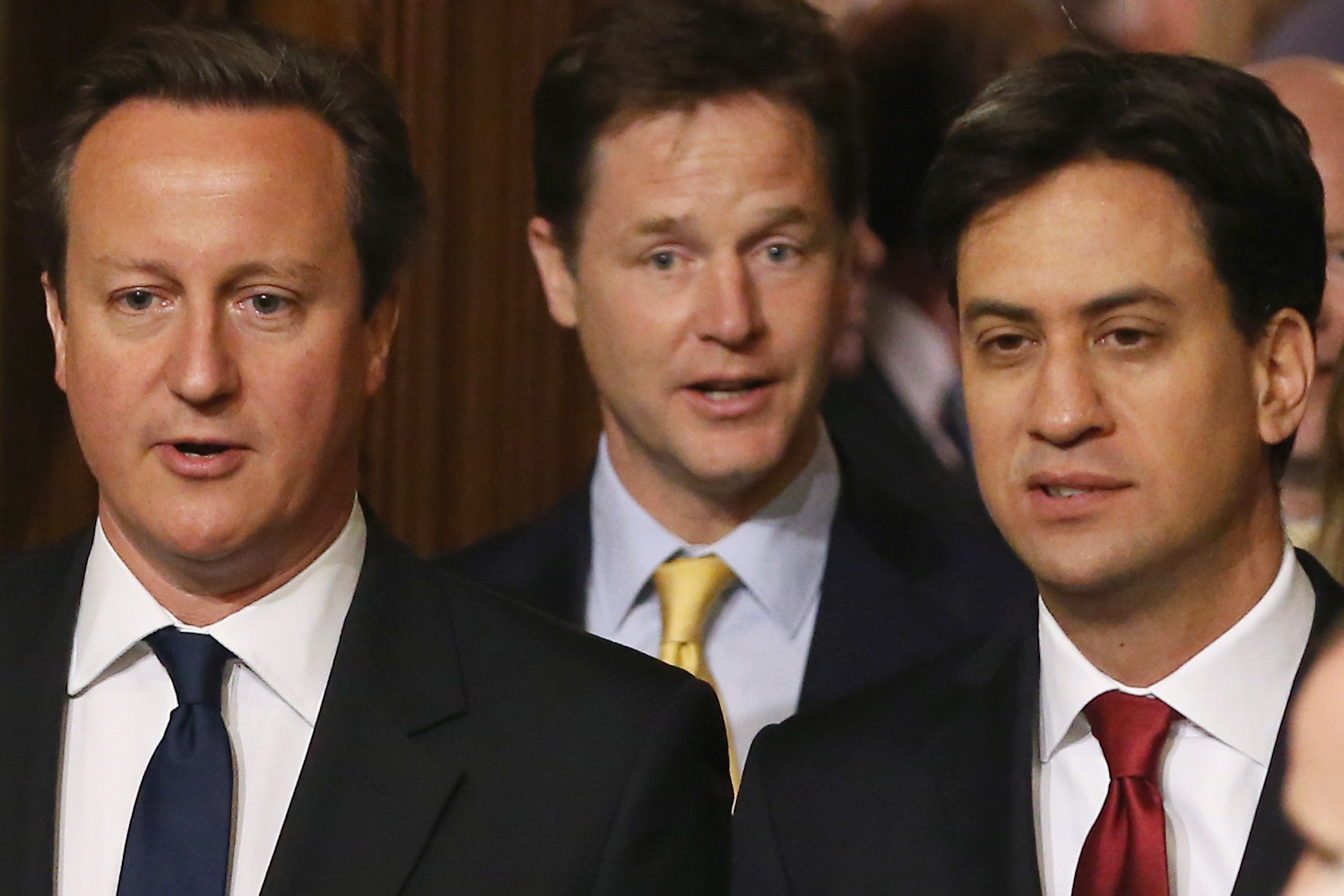 Dave, Nick and Ed have been flirting desperately with the voting public
