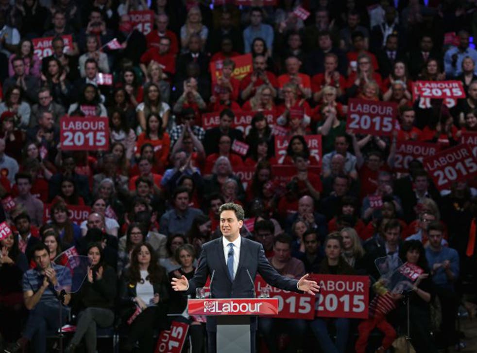 Ed Miliband: "I believe Britain succeeds only when working families succeed, when all our young people have the chance to progress and when our NHS serves our children and our grandchildren as well as it served us".